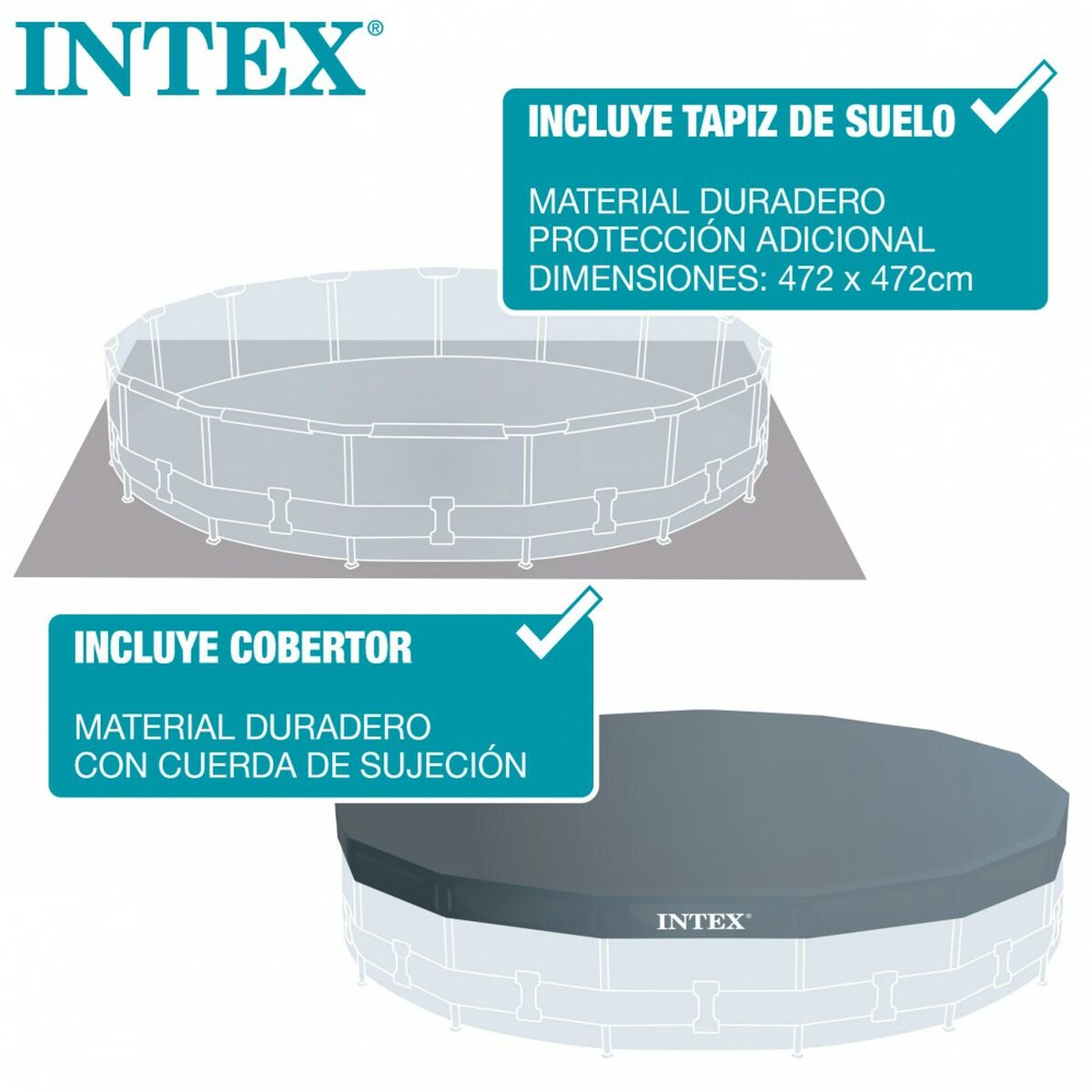 Removable pool Intex Baltik 457 x 122 x 457 cm